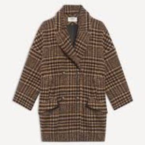 ba&sh NWT Coat Arty Brown